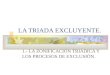 LA TRIADA EXCLUYENTE. 1.- LA ZONIFICACIÓN TRIÁDICA Y LOS PROCESOS DE EXCLUSIÓN
