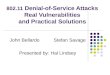 802.11 Denial-of-Service Attacks Real Vulnerabilities and 