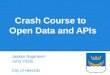 Crash course to Open Data and APIs