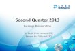 WuXi Second Quarter 2013 Earnings Presentation
