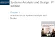 Introduction to Systems Analysis and Design Chapter 01
