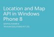 Location and map api in windows phone 8