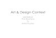 Art & Design Context Lecture 2