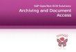 Avaali Solutions - Sap archiving and document access by open text