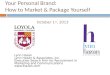 Your Personal Brand: How to Market & Package Yourself