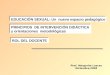 EDUCACIÓN SEXUAL: Un nuevo espacio pedagógico Prof. Margarita Luaces Diciembre,2008 PRINCIPIOS DE INTERVENCIÓN DIDÁCTICA y orientaciones metodológicas