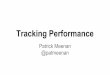Tracking Performance - Velocity NYC 2013