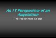 An IT Perspective of an Acquisition- The Top Six Must-Do List Webinar