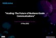 Hosting - The Future of Business Grade Communications