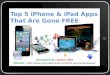 Top 5 iPhone & iPad Apps That Are Gone FREE
