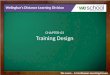 Training Design - Employee Training and Development PPT