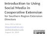 Intro Social Media for Cooperative Extension Directors