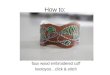 How To Make a Wrist Cuff - faux wood & embroidered