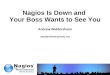 Nagios Conference 2012 - Andrew Widdersheim - Nagios is down boss wants to see you