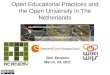 Open educational practices in the Netherlands 2011