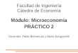 Facultad de Ingeniería Cátedra de Economía Módulo: Microeconomía PRÁCTICO 2 Docentes: Pablo Benvenuto y María Sanguinetti