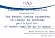 Evaluation of transition scenarios for breast cancer screeningin France to increase participation of women aged 50 to 74 years