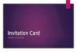 Invitation card (Interactive English)