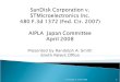 SanDisk Corporation v. STMicroelectronics Inc. CAFC 05-1300