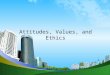 Attitudes values and ethics ppt @ bec doms mba hr