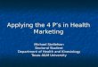Applying The 4 Ps In Health Marketing
