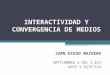 INTERACTIVIDAD Y CONVERGENCIA DE MEDIOS JUAN DIEGO MAZUERA SEPTIEMBRE 2 DEL 2.011 ARTE Y ESTETICA