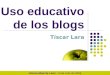 Uso educativo de los blogs Tíscar Lara Universidad de León, 13 de Julio de 2006