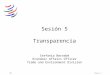 OMCPágina 1 Sesión 5 Transparencia Stefania Bernabè Economic Affairs Officer Trade and Environment Division