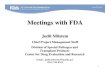 FDA Pre Ind Meetings