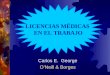 Carlos E. George ONeill & Borges LICENCIAS MÉDICAS EN EL TRABAJO
