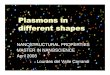 Plasmons in Different Shapes PPT