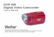 DVR 508 Camera Manual