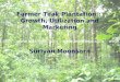 Farmer Teak Plantation : Growth, Utilization and Marketing Suriyan Moonsarn