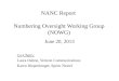 NANC Report Numbering Oversight Working Group (NOWG) June 20, 2013 Co-Chairs: Laura Dalton, Verizon Communications Karen Riepenkroger, Sprint Nextel