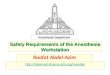 Safety Requirements of the Anesthesia Workstation Raafat Abdel-Azim Anesthesia Department 