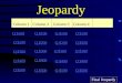 Jeopardy Column 1Column 2Column 3Column 4 Q $100 Q $200 Q $300 Q $400 Q $500 Q $100 Q $200 Q $300 Q $400 Q $500 Final Jeopardy