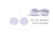 Hearing Sounds and Silences By: Erin Sanders Emily Chandler