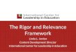 The Rigor and Relevance Framework Linda L. Jordan Content Development Director International Center for Leadership in Education