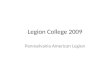 Legion College 2009 Pennsylvania American Legion