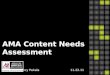 AMA Content Needs Assessment Nancy Pekala 11.22.11 1