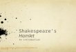Shakespeares Hamlet An Introduction  d