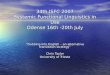 34th ISFC 2007 Systemic Functional Linguistics in Use Odense 16th -20th July Dubbing into English – an alternative translation strategy Chris Taylor University