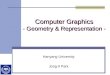 Computer Graphics - Geometry & Representation - Hanyang University Jong-Il Park