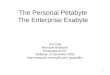 1 The Personal Petabyte The Enterprise Exabyte Jim Gray Microsoft Research Presented at IIST Asilomar 10 December 2003 gray/talks