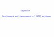 Development and improvement of EDTSA database Objective 1