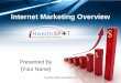 Copyright 2009, iHealthSpot, Inc. Internet Marketing Overview Presented By [Your Name]