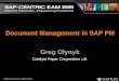 © 2009 Eventure Events. All rights reserved. Document Management in SAP PM Greg Olynyk Catalyst Paper Corporation Ltd