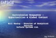 THE ENERGY DATA ANALYSTS  Australasian Deepwater – Opportunities & Global Context Infield Systems Ltd. Will Rowley - Director of Analytical
