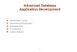1 Advanced Database Application Development Performance Tuning Performance Benchmarks Standardization E-Commerce Legacy Systems