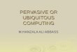 PERVASIVE OR UBIQUITOUS COMPUTING M.HANZALA ALI ABBASS